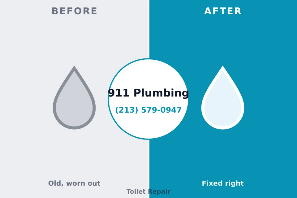 Before and after: plumbing repair Huntington, IN